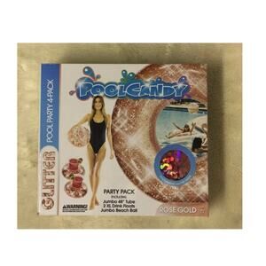 PoolCandy Glitter Pool Party 4Pack-Rose Gold